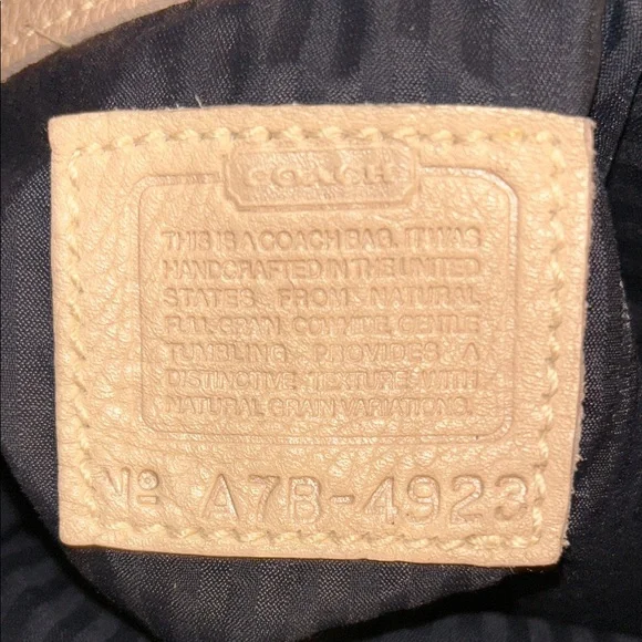Coach Sonoma Beige Leather Bag, Vintage, 4923 - Picture 6 of 17